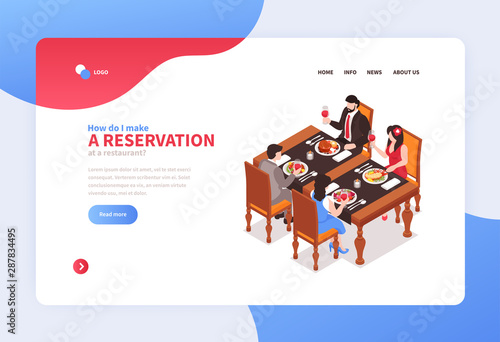 Restaurant Reservation Landing Page