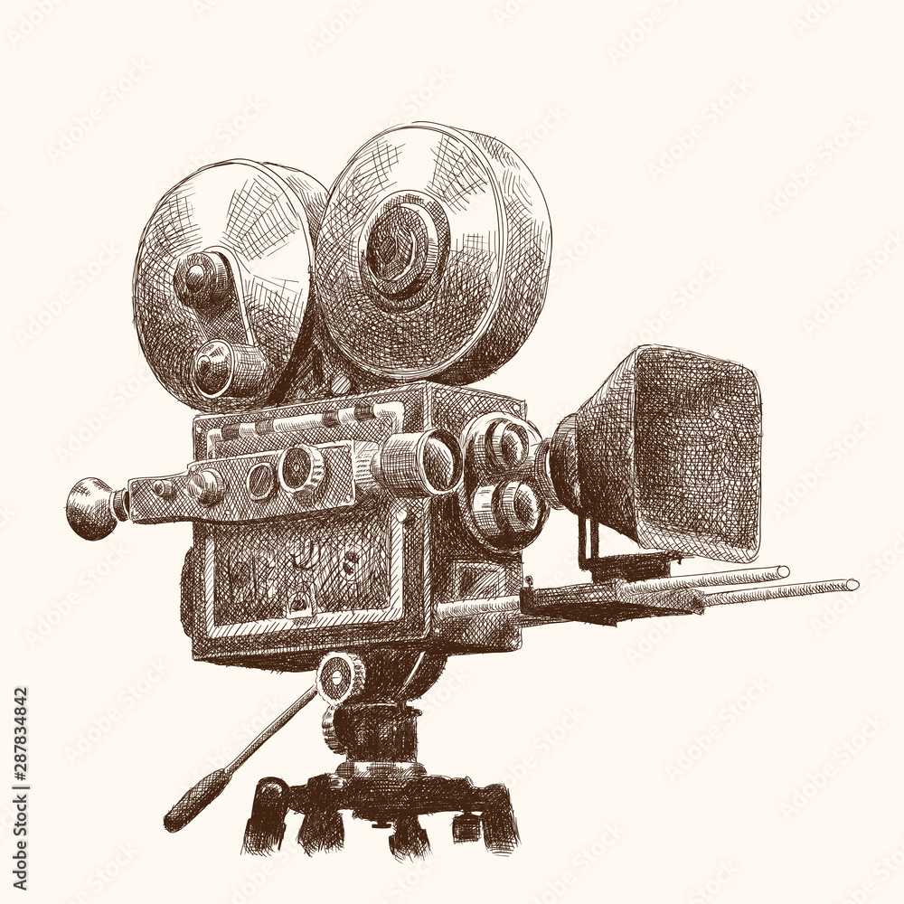3d illustration of photographic camera and Earth Pencil drawing Stock  Illustration  Adobe Stock