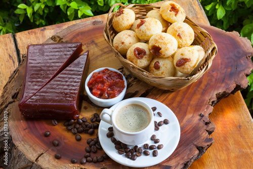 Brazilian snack cheese bread photo