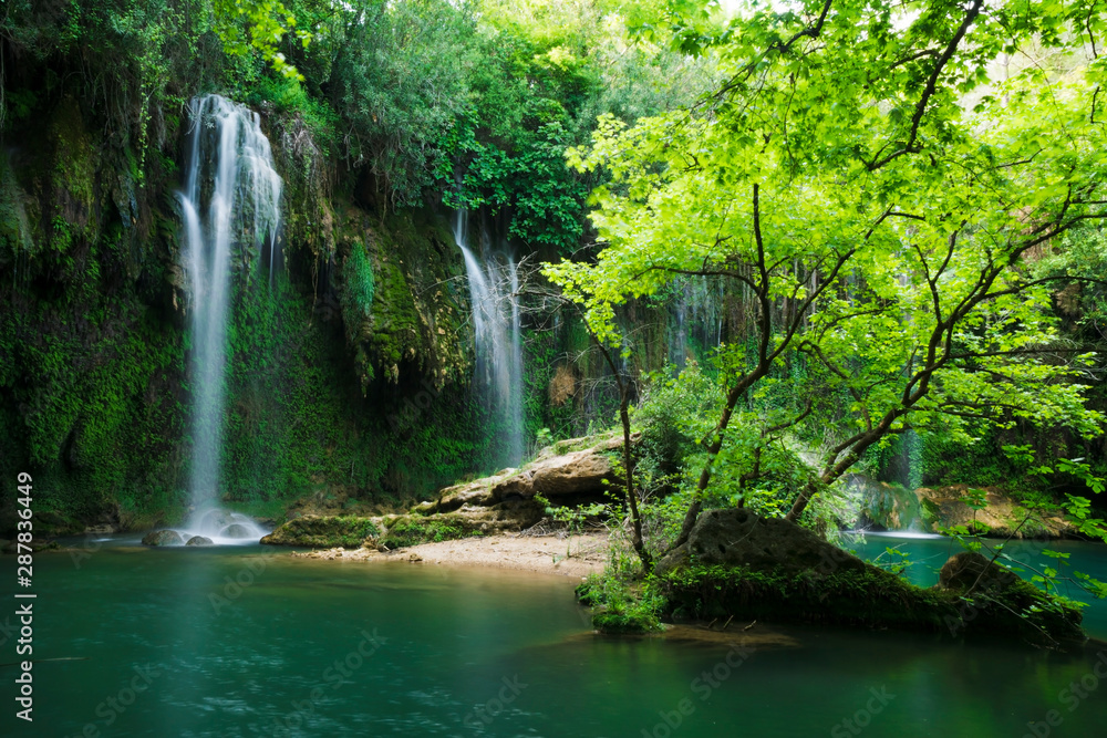 Kursunlu Waterfall falls at Antalya Turkey Kursunlu Waterfall falls at Antalya Turkey