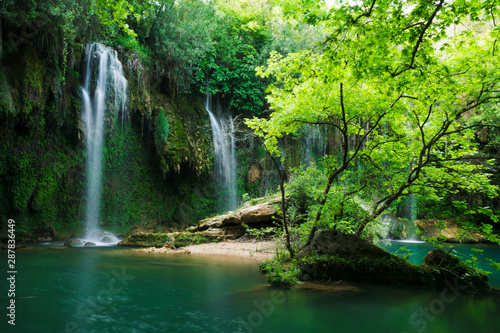 Kursunlu Waterfall falls at Antalya Turkey