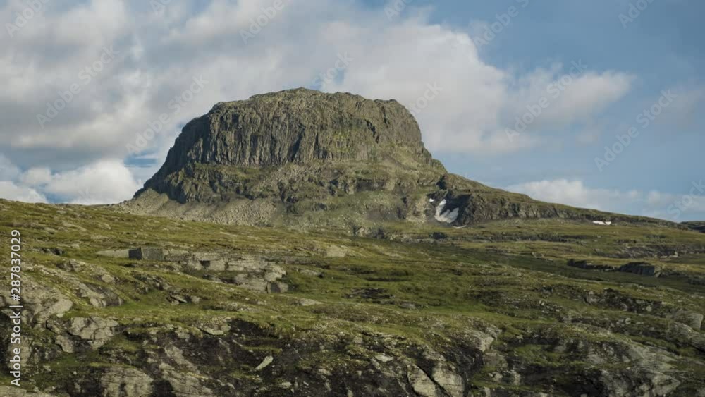 Time lapse of clouds over Hårteigen mountain in Norway at sunset, 4K still Time lapse of clouds over Hårteigen mountain in Norway at sunset, 4K still