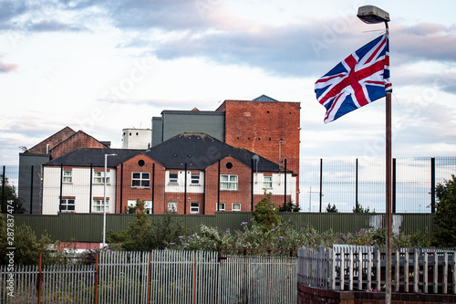 Fényképezés Flag and peace wall