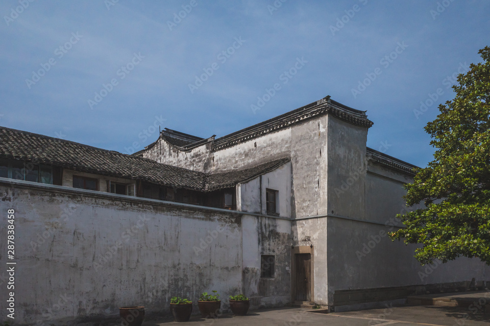 Traditional Chinese architecture in old town of Nanxun, China