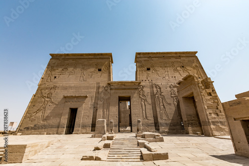 Temple of Isis on Agilkia island (moved from Philae island), Aswan, Egypt