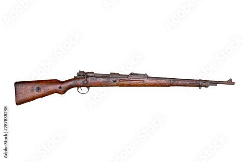 An old world war II rifle.