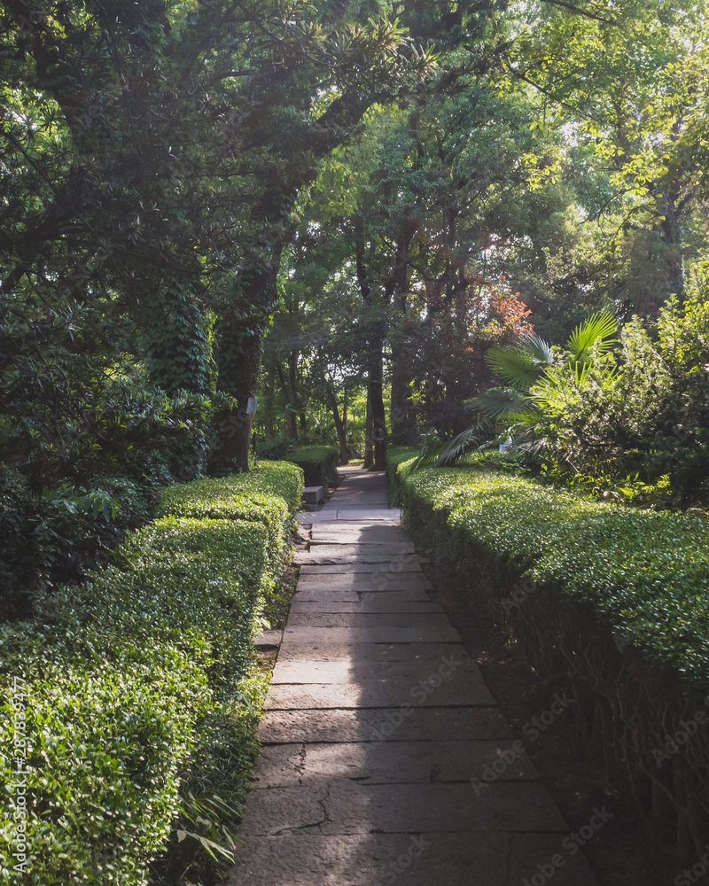 Garden in the old town of Nanxun, Zhejiang, China