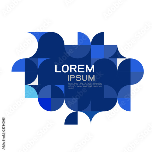 Abstract trendy geometric template with blue repeating grid pattern . Minimal pattern geometric design. Eps10 vector illustration.
