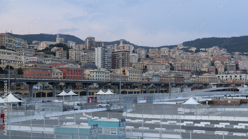 Genoa view, italy