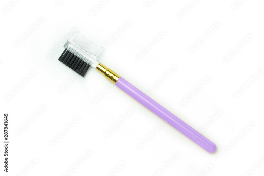 eye shadow brushes on white background eye shadow brushes on white background