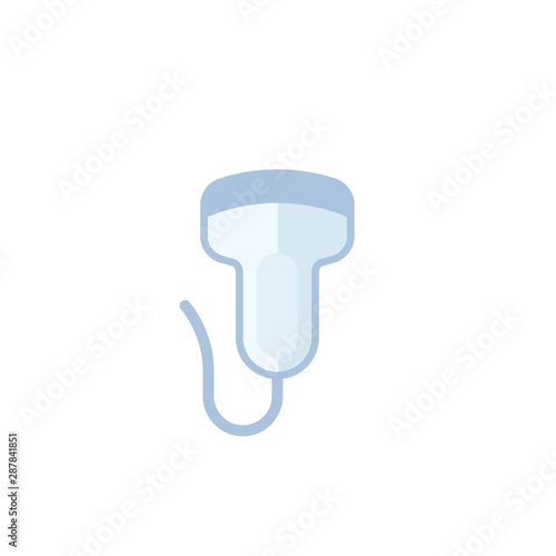 ultrasound icon on white, vector