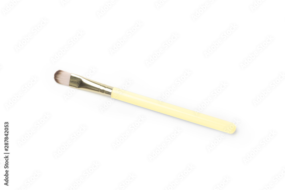 eye shadow brushes on white background eye shadow brushes on white background