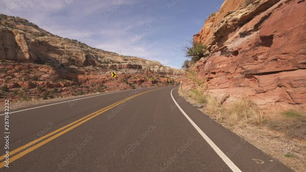 Utah Scenic Byway 12 Driving Template Calf Creek Lower Desert Canyon Southwest USA 03 Utah Scenic Byway 12 Driving Template Calf Creek Lower Desert Canyon Southwest USA 03