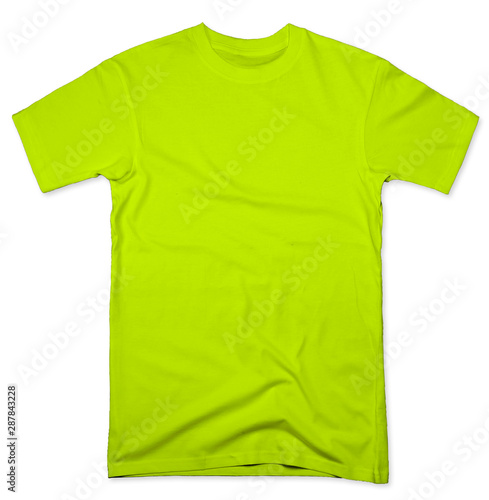 neon yellow blank tee shirt