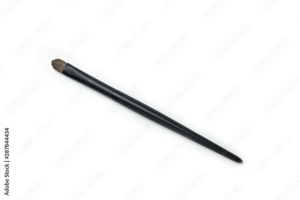 makeup eye shadow brush on white back ground 