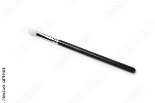 makeup eye shadow brush on white back ground 