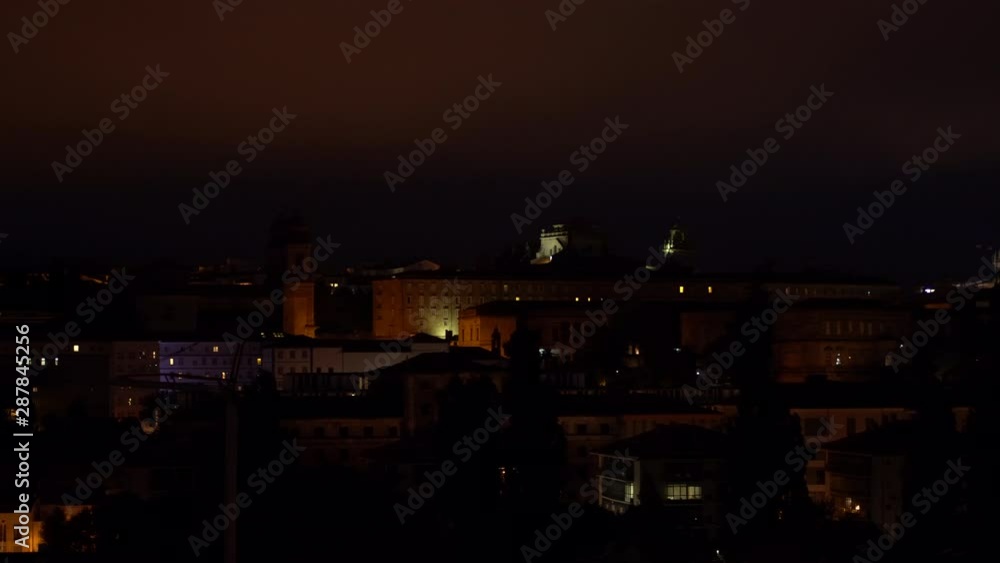 Santiago de Compostela view at night. UNESCO World Heritage Site. Galicia, Spain Santiago de Compostela view at night. UNESCO World Heritage Site. Galicia, Spain