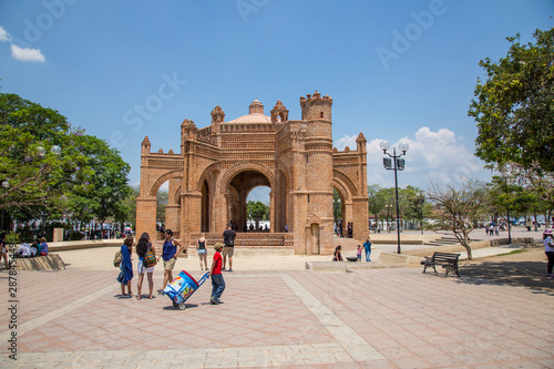 Chiapa de Corzo, Chiapas / Mexico »; April 2018: The Chiapa de Corzo town square photo