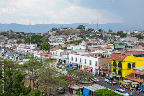 Chiapa de Corzo, Chiapas / Mexico »; April 2018: Chiapa de Corzo seen from the top of the church photo