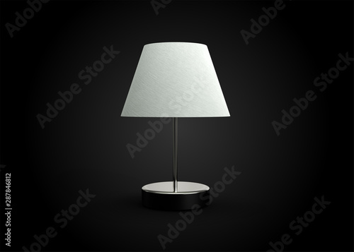 Bedside Lamp Antique Style Design 3D Render