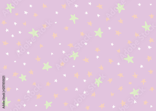 Stars background in Halloween colors for children kids