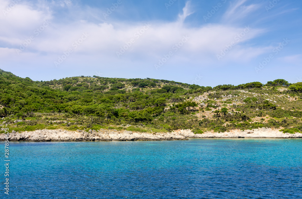 Amazing scenery by the sea in Kera Panagia island, Greece