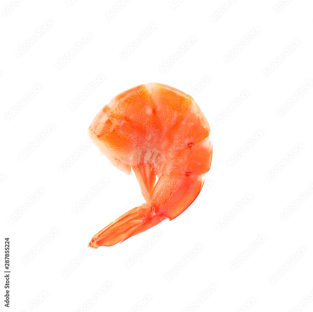 Freshly cooked delicious shrimp on white background Freshly cooked delicious shrimp on white background