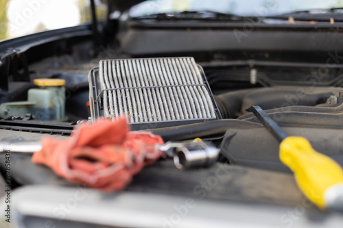 minor automotive issues that may come up from flat tire, dirty air filter, or low oil. 