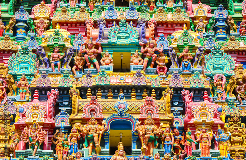 Beautiful Traditional Hindu temple in India © V.R.Murralinath