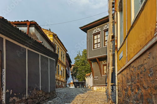 Architectural and historical reserve The old town in city of Plovdiv, Bulgaria