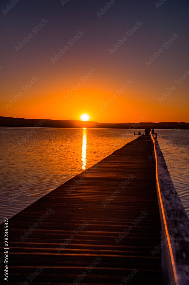 Fototapeta premium sunset on sea