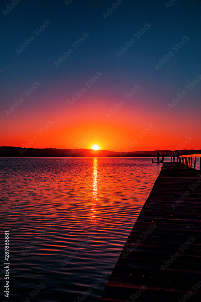 Obraz premium sunset at the sea