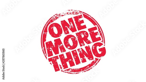 One More Thing Stamp 1 Additional Item 3d Animation