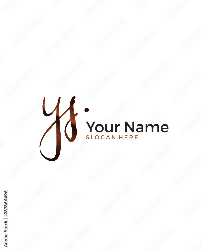 Y S YS initial logo signature vector. Handwriting concept logo. Y S YS initial logo signature vector. Handwriting concept logo.