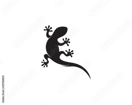Lizard chameleon logo or icon template vector design