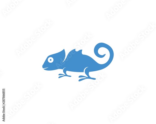 Lizard chameleon logo or icon template vector design