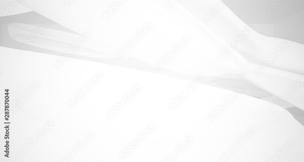 White smooth abstract architectural background. 3D illustration and rendering White smooth abstract architectural background. 3D illustration and rendering
