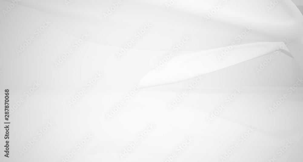 White smooth abstract architectural background. 3D illustration and rendering White smooth abstract architectural background. 3D illustration and rendering