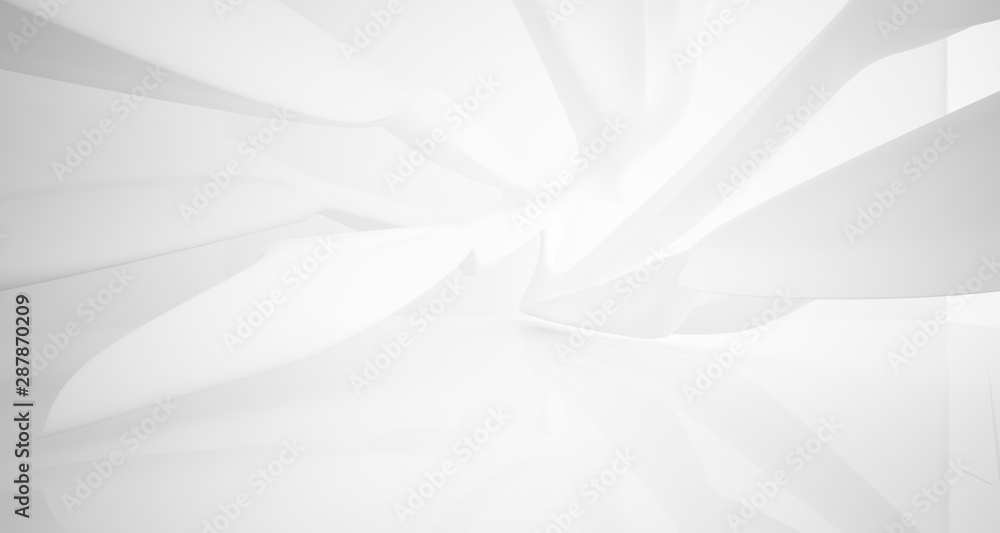 White smooth abstract architectural background. 3D illustration and rendering White smooth abstract architectural background. 3D illustration and rendering