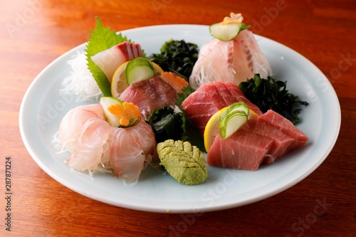 Japanese food sashimi Sliced Raw Fish 刺身