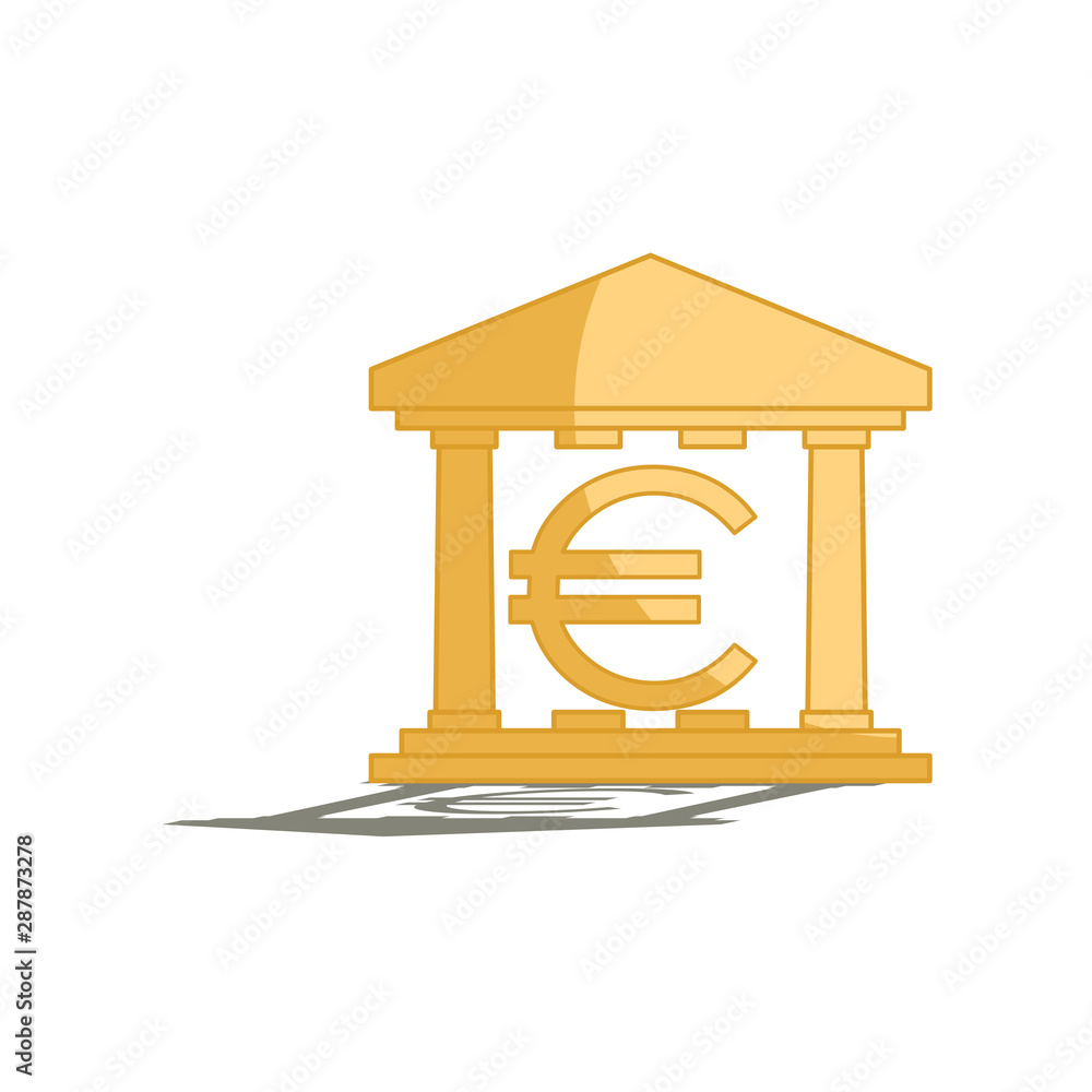 Money saving concept. With Euro sign.