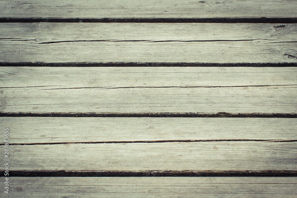 Wooden boards as backdrop or background texture, copy space for text