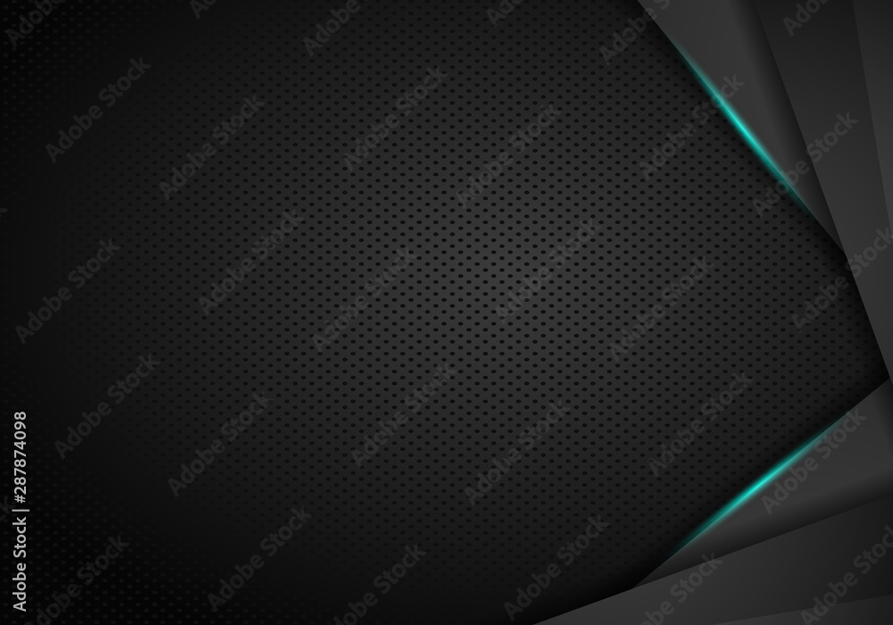 metallic background with blue shiny. Black Metal perforated background. metallic background with blue shiny. Black Metal perforated background.