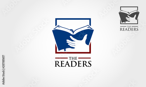 The Reader Vector Logo Template. An excellent logo for Book Publishing company, support writers & make their dream come true by helping them to realize the book into market. 