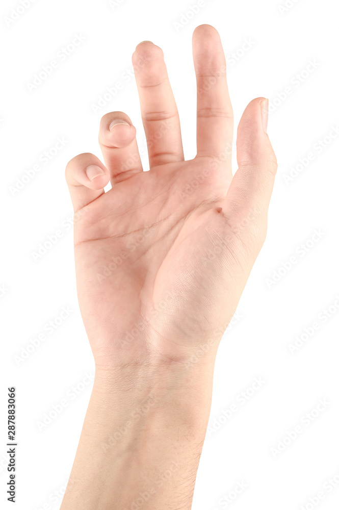 hand holding something like a bottle or can hand holding something like a bottle or can