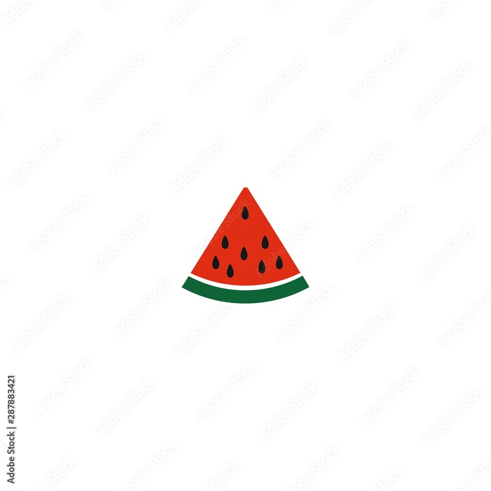 piece of watermelon vector icon piece of watermelon vector icon