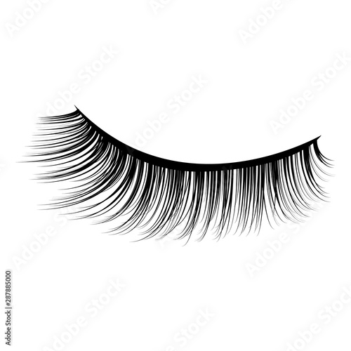 Eye lashes vector icon.