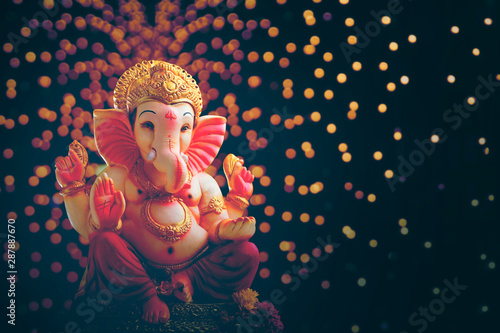 Lord ganesha , Indian ganesh festival photo