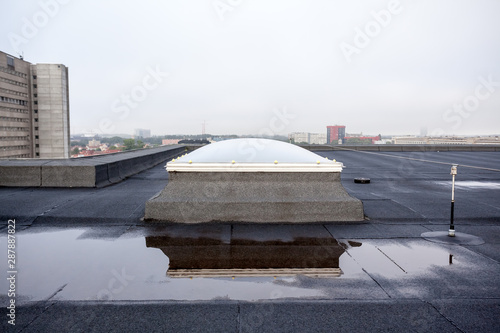 an Dome on the roof