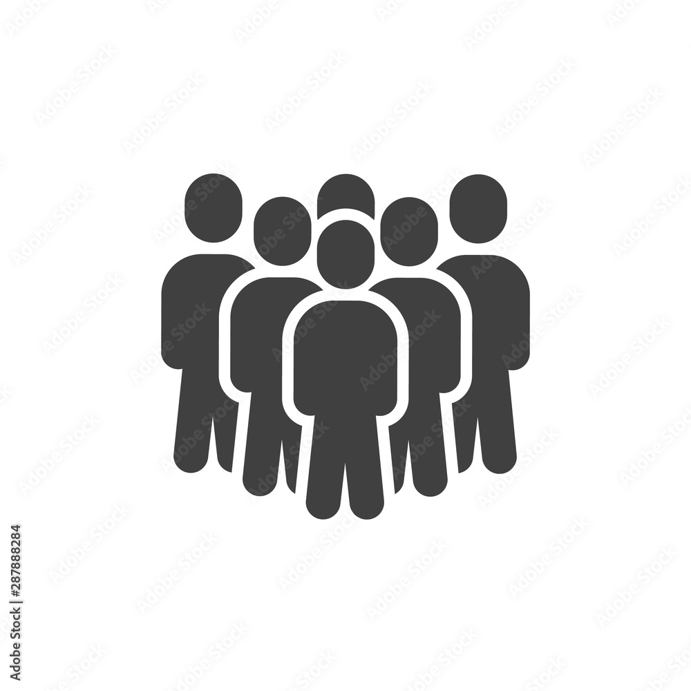 Team group leader vector icon. Crowd of people filled flat sign for mobile concept and web design. Staff glyph icon. Symbol, logo illustration. Vector graphics Team group leader vector icon. Crowd of people filled flat sign for mobile concept and web design. Staff glyph icon. Symbol, logo illustration. Vector graphics
